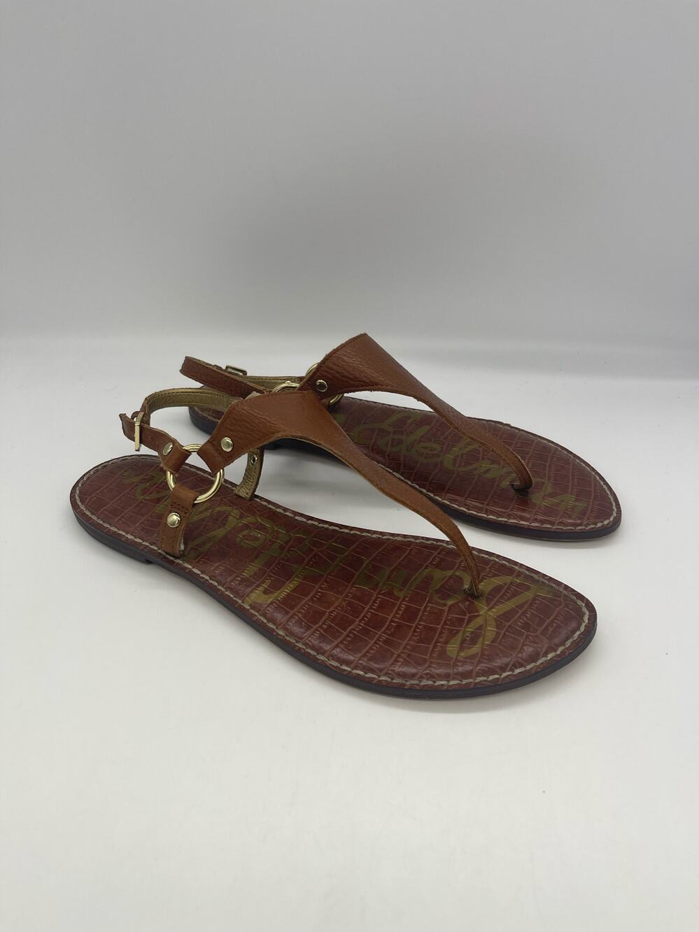 Sam Edelman Brown Leather Sandals Size 10